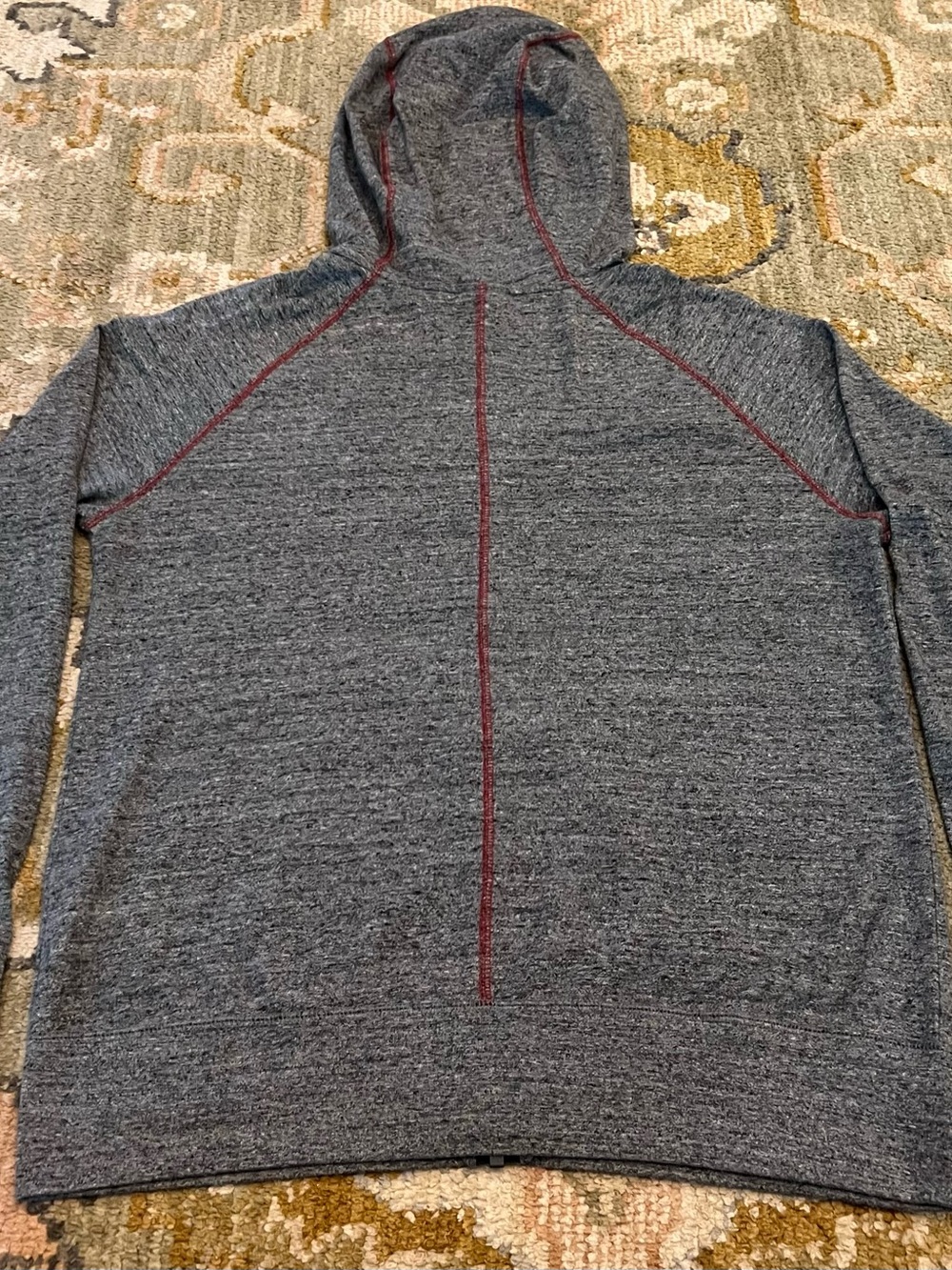 Arkansas Razorbacks Nike Full Zip Hoodie Men Size Large Color Dark Heather Grey - Picture 4 of 4